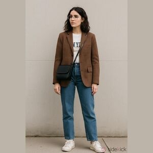 Retro 90's Tommy Hilfiger Houndstooth Old Money Triple Button Blazer Ralphcore